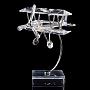 Статуэтка из хрусталя "Самолет планер", фотография 2. Интернет-магазин ЛАВКА ПОДАРКОВ
