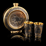 6993 -178-Т  Набор охотничий "Медведи": ФЛЯГА + 2 стопки (ПН 10409) 