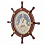 Часы настенные в виде штурвала "Свежий ветер". Златоуст, фотография 1. Интернет-магазин ЛАВКА ПОДАРКОВ