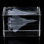 Лазерная графика. Куб "Самолет тяжелый истребитель"