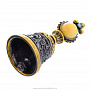 Сувенирный колокольчик с янтарем, фотография 2. Интернет-магазин ЛАВКА ПОДАРКОВ