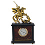 Часы настольные из камня "Георгий Победоносец", фотография 1. Интернет-магазин ЛАВКА ПОДАРКОВ