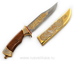 АРХИВ7359 -221-Б Златоуст Оружие сувенирное НОЖ охотничий "Лоси"  П/З  в П/У (ПНизд 6490)
