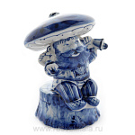 09230 Гжель Скульптура "Боровичок" 11*8см Авт.Черновы Л.и В 