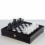 Шахматы из камня 33x33 см, фотография 1. Интернет-магазин ЛАВКА ПОДАРКОВ