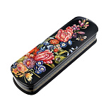 0044188/20*6 Лаковая миниатюра Шкатулка "Цветы" 20*6см (п733)