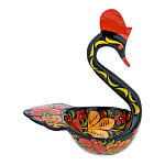 25782/20*7*10см  Хохлома Братина "Лебедь" 