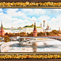 Картина янтарная "Кремлевский мост" 24х15 см, фотография 2. Интернет-магазин ЛАВКА ПОДАРКОВ