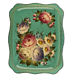 Поднос с авторской росписью "Цветы" 46х37 см