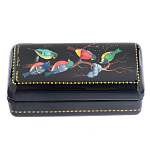 0048185/7*3см Шкатулка лаковая миниатюра Холуй"Птички"163,7