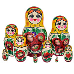 Матрешка Семеновская "Россиянка" 9 мест