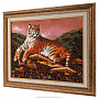 Картина янтарная "Тигр" 29х39 см, фотография 2. Интернет-магазин ЛАВКА ПОДАРКОВ