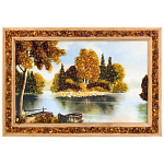 0065042-28*20см ПАННО настенной ПЕЙЗАЖ № 6 (янтарная крошка)