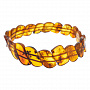 Браслет из натурального янтаря "Лепестки", фотография 2. Интернет-магазин ЛАВКА ПОДАРКОВ