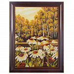 Янтарная картина "Лесная поляна. Ромашки"