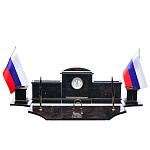 0042214 Обсидиан  ПИСЬМЕННЫЙ НАБОР С ЧАСАМИ 14 предм. в П/У