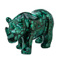 Статуэтка из малахита "Носорог", фотография 3. Интернет-магазин ЛАВКА ПОДАРКОВ