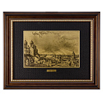 Офорт черно-белый "Вид на Москву с балкона императорского дворца" 30х40 см