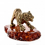 Статуэтка с янтарем "Тигр", фотография 2. Интернет-магазин ЛАВКА ПОДАРКОВ
