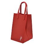 Подарочный пакет-упаковка из экокожи "Р" 16х16х26 см