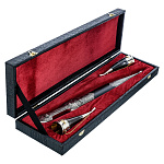 300862-Подарочный Набор, Кинжал Мельхиор+2 Рога ФР П/У