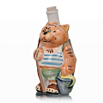 -0,05л Фарфор МИНИ-ШТОФ "КОТ МАТРОСКИН" в цвете и золоте 0,05л в комплекте 