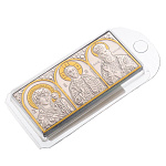 0052355/7,7*3,4см/5006510513 Икона Триптих "Казанская/Спаситель/Николай"пластик