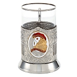 0037185//ПС03339 ПОДСТАКАННИК Ретро-серия "ПОЧЕТНОМУ ЖЕЛЕЗНОДОРОЖНИКУ" сер/золПРЕЗЕНТ