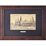 /25*32/СЕРЕБРЕНИЕ Офорт черно-белый  "МАНЕЖНАЯ ПЛОЩАДЬ"