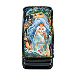 22269 Лаковая миниатюра Шкатулка "Снегурочка" (АР Батева) 8*4см (603)