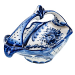 0072896 ГЖЕЛЬ Конфетница Корзина Лодочка в коб 25*13*14 см