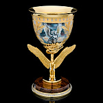 25024 Златоуст КУБОК ПЕГАС ,позолота,   в П/У