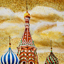 Картина янтарная "Москва. Храм Василия Блаженного" 74х99 см, фотография 2. Интернет-магазин ЛАВКА ПОДАРКОВ