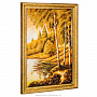 Картина янтарная "Березы у озера" 40х60 см, фотография 2. Интернет-магазин ЛАВКА ПОДАРКОВ