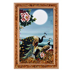 0073672-19*28см ПАННО настенное ПЕЙЗАЖ янтарная крошка (15*24см)