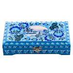 0069963/18*10см Хохлома Шкатулка "ЗИМУШКА-ЗИМА.СЮЖЕТ"  Р11