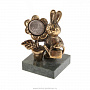 Бронзовая статуэтка "Кролик с подсолнухом", фотография 1. Интернет-магазин ЛАВКА ПОДАРКОВ