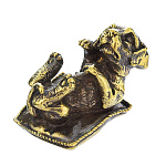 0048065 Микляихское литье Статуэтка "СОБАКА НА ПОДУШКЕ"  Ж-114