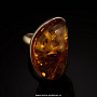 Кольцо с янтарем (серебро 925*) 6.99 гр., фотография 2. Интернет-магазин ЛАВКА ПОДАРКОВ