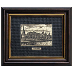 /15*19см Офорт черно-белый " Москва. Кремлевская набережная"