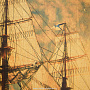 Картина "Флотилия" (сусальное золото) 45х35 см, фотография 5. Интернет-магазин ЛАВКА ПОДАРКОВ