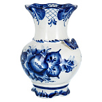 202821 Гжель ВАЗА БАБОЧКА,кобальт,h=18 см