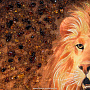 Картина янтарная "Лев" 84х104 см, фотография 4. Интернет-магазин ЛАВКА ПОДАРКОВ