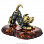 Статуэтка с янтарем "Собака Далматинец", фотография 1. Интернет-магазин ЛАВКА ПОДАРКОВ
