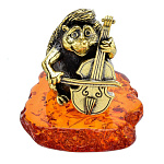 0049733/1672 Ежик со Скрипкой Сувенир (коньячный)