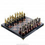 Шахматы из камня "Русско-турецкие", фотография 1. Интернет-магазин ЛАВКА ПОДАРКОВ