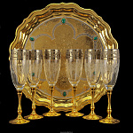 Питейный набор для шампанского на 6 персон. Златоуст