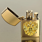 28614/п-у Сувенир ЗАЖИГАЛКА "Герб РФ" п/у