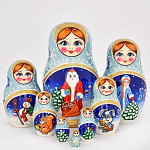 0015152 МАТРЕШКА "Новогодняя" 8мест  КС 53-180 АР №119