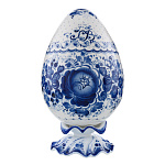 Пасхальное яйцо с росписью. Гжель